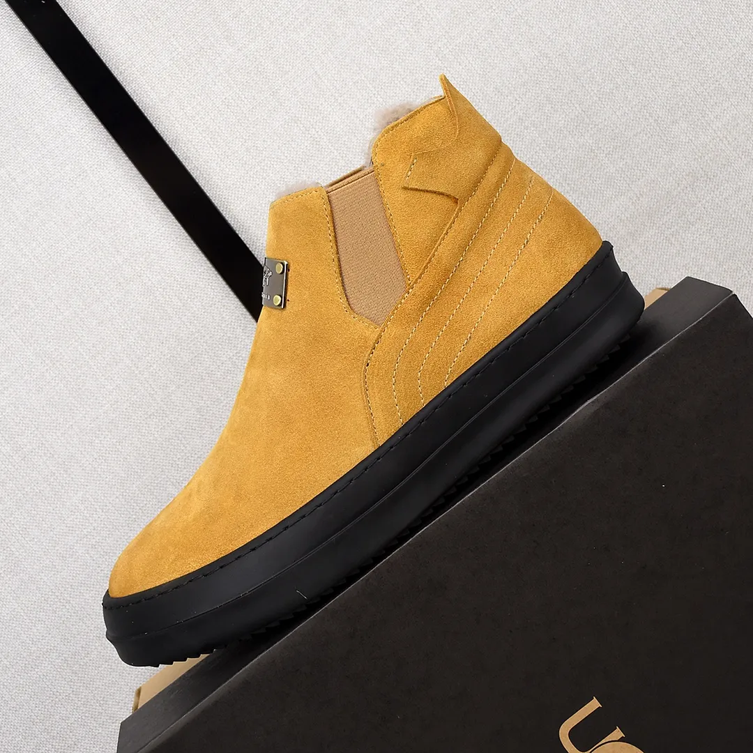 PP520🛜🛜🛜【ugg】The upper is made of waterproof nubuck, real wool lining, and non-slip rubber sole. Warm and comfortable, a must-have in winter! Men's size 38-44 (custom-made size 45 is non-refundable).